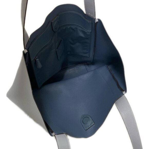 Auth COACH - CV996 Light Blue Leather Tote Bag - Picture 8 of 9